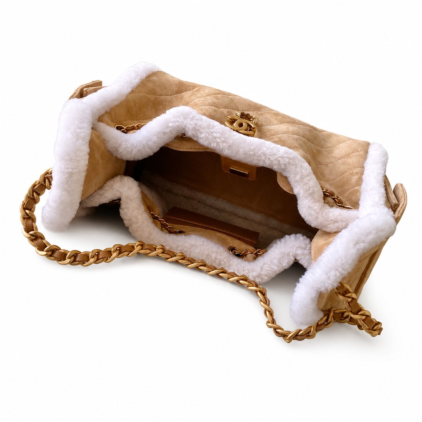 Chanel 25 Small Suede Bag