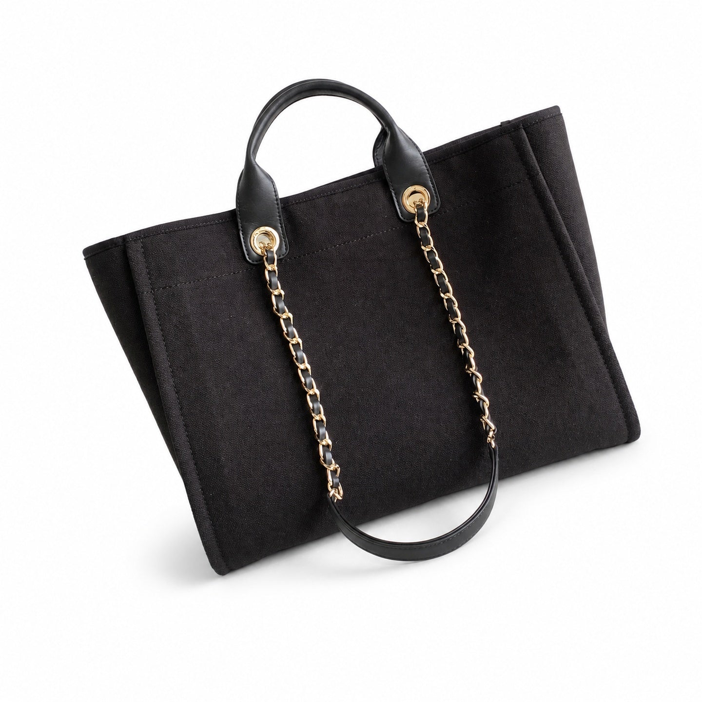 Chanel Large Black White Bag