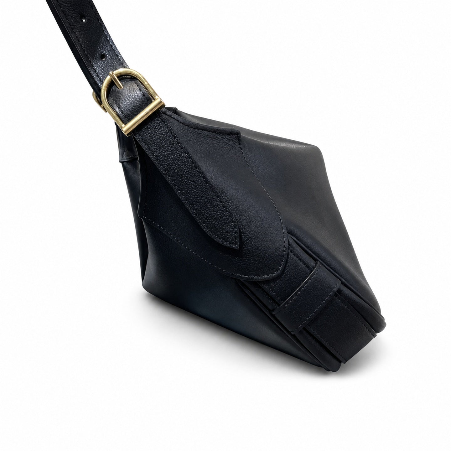 Celine Romy Leather Black Gold Bag