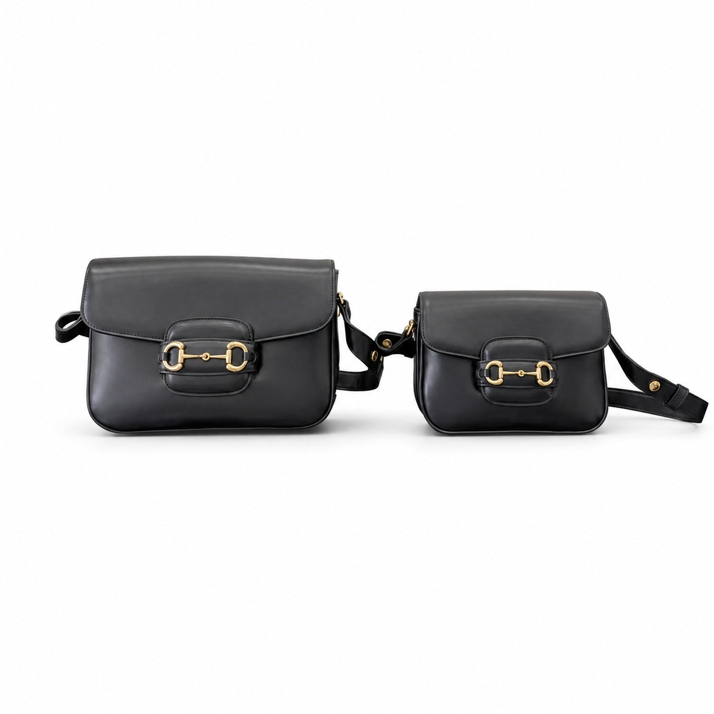 Gucci Horsebit 1955 Mini Leather Black Shoulder Bag