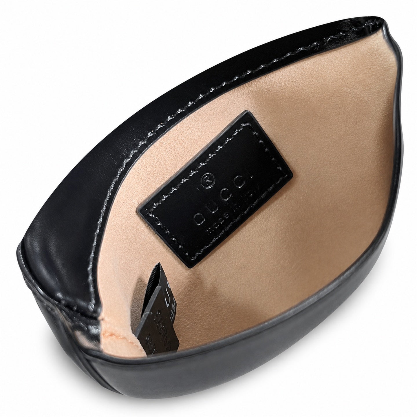 Gucci Bamboo 1947 Mini Suede Leather Black Gold Handbag