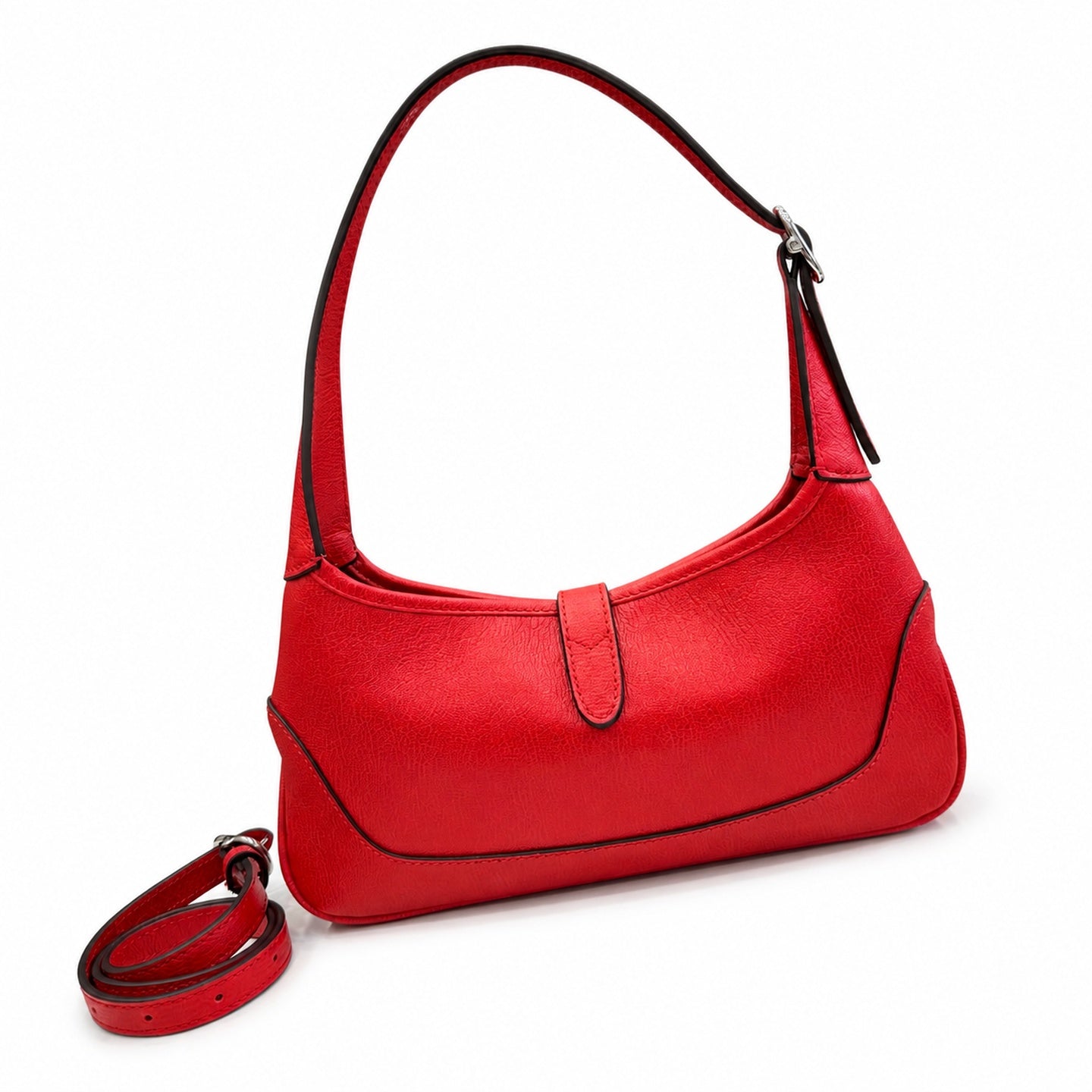 Gucci Leather White Red Gold Bag