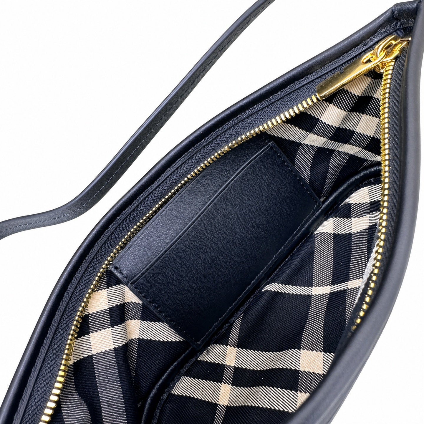 Burberry Cotton Jacquard Check Shoulder Bag